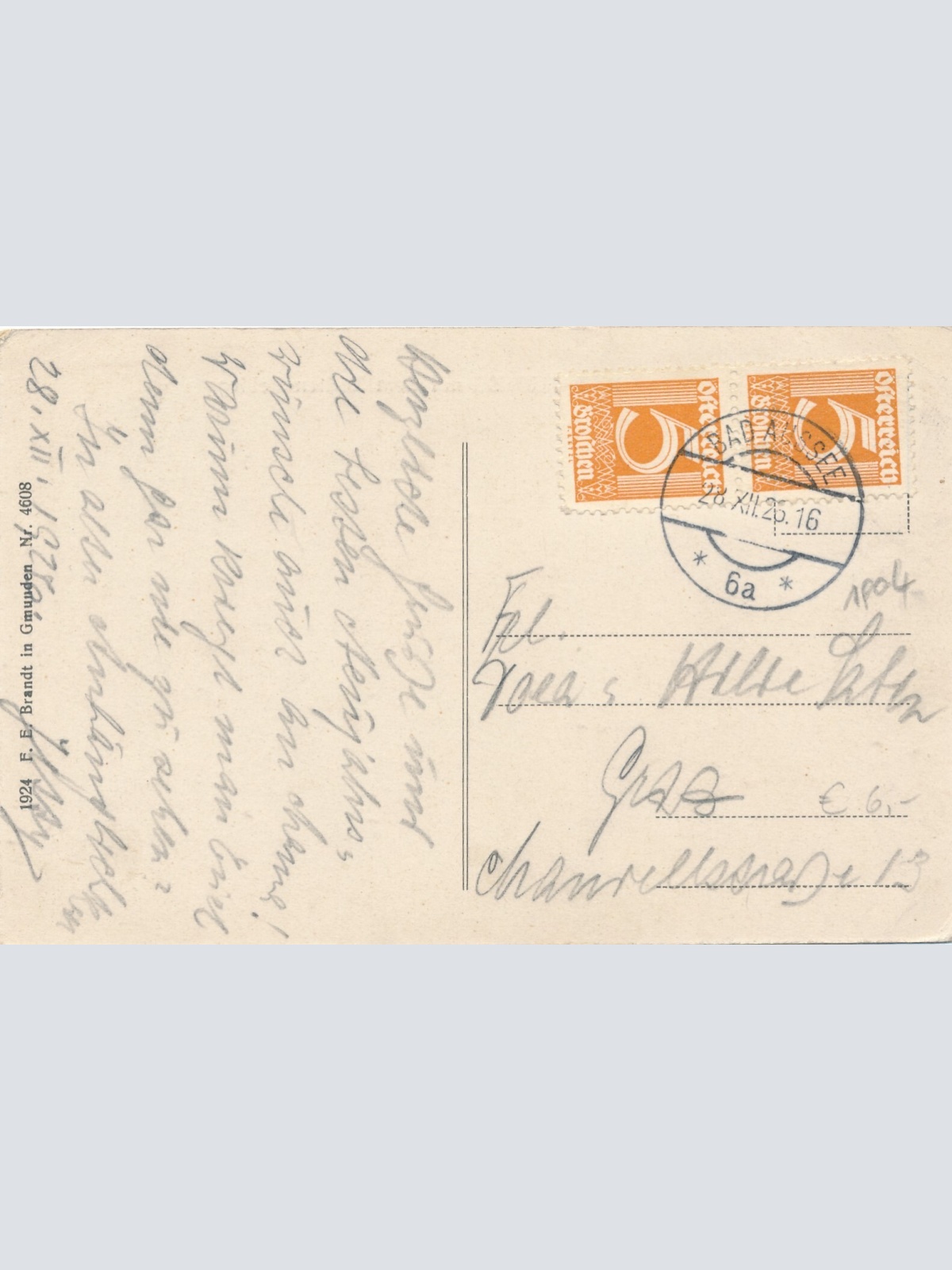 AK, Bad Aussee mit dem Todten-Gebirge, Steiermark, Ansichtskarte (S4537)