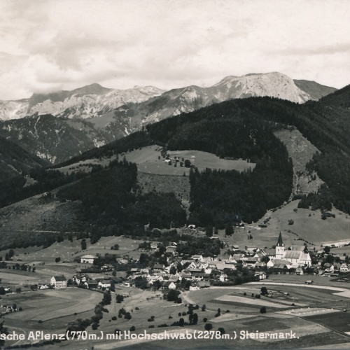 AK, Aflenz mit Hochschwab, Steiermark, Ansichtskarte (S4541)