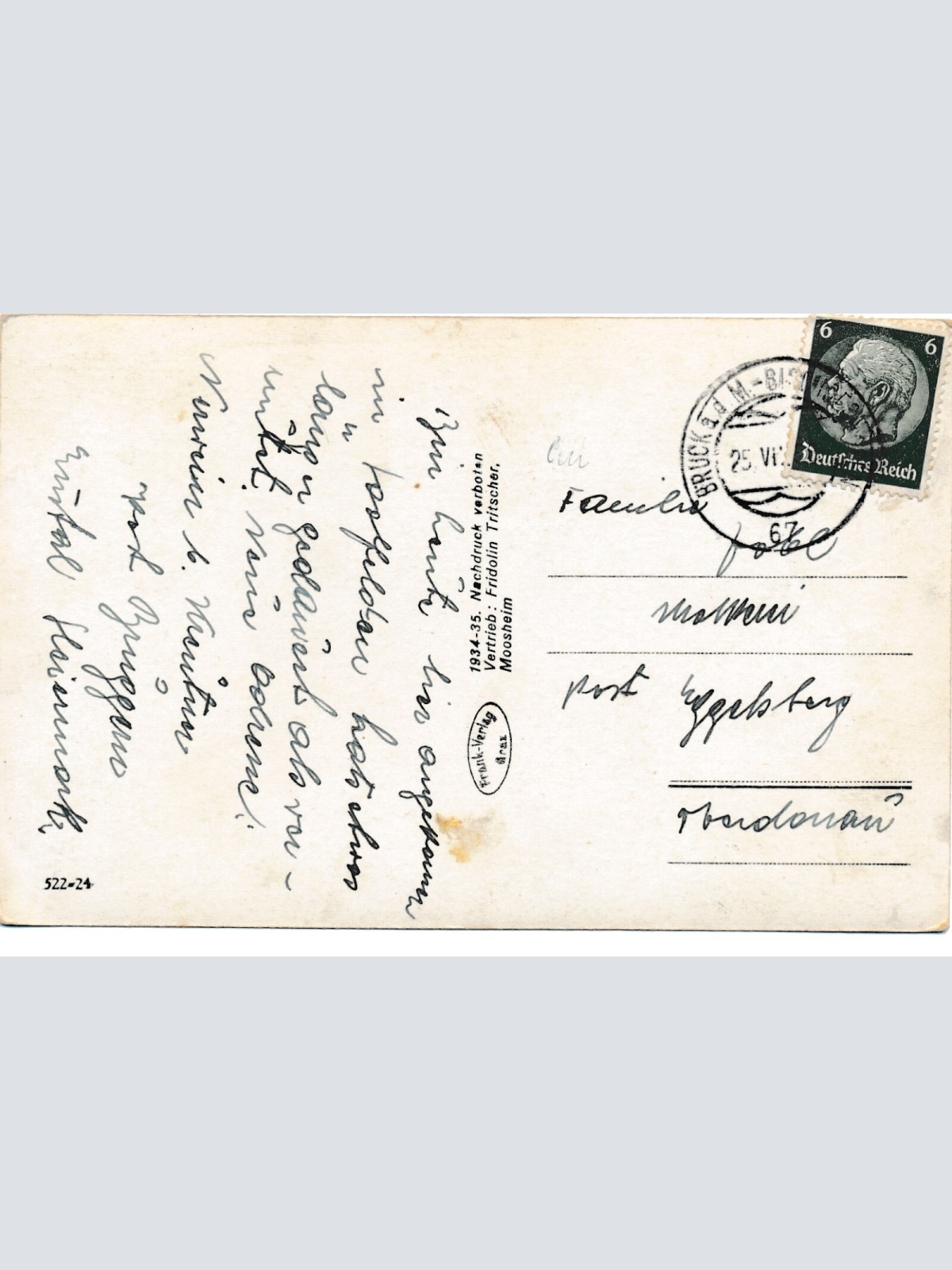 AK aus Moosheim im Ennstale Steiermark Ansichtskarte (14087)