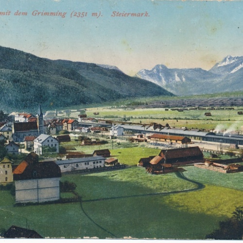 AK aus Selztal mit dem Grimming Steiermark Ansichtskarte (14111)