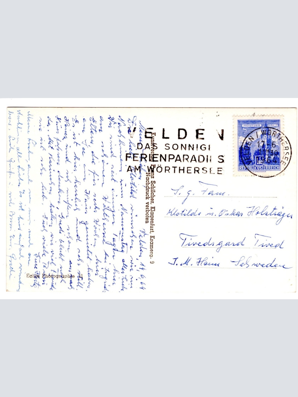 AK, Grüße aus Velden, Kärnten (S4663)