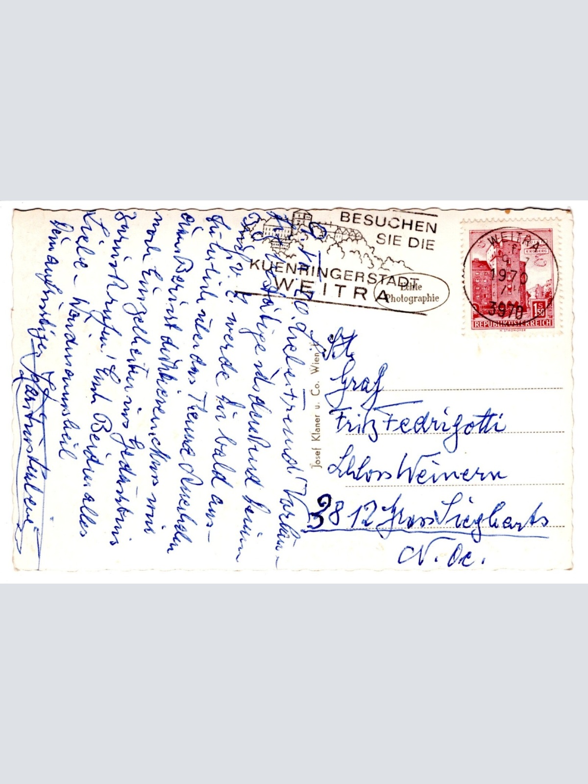 AK, Weitra, Niederösterreich, Egon Haus, Ansichtskarte (S4713)