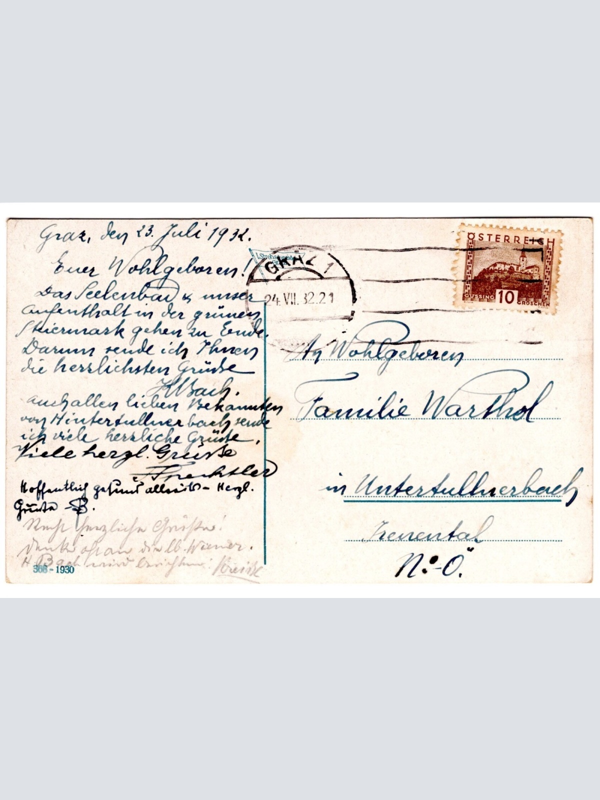 AK, Graz, Uhrturm, Steiermark,  Ansichtskarte (S4753)