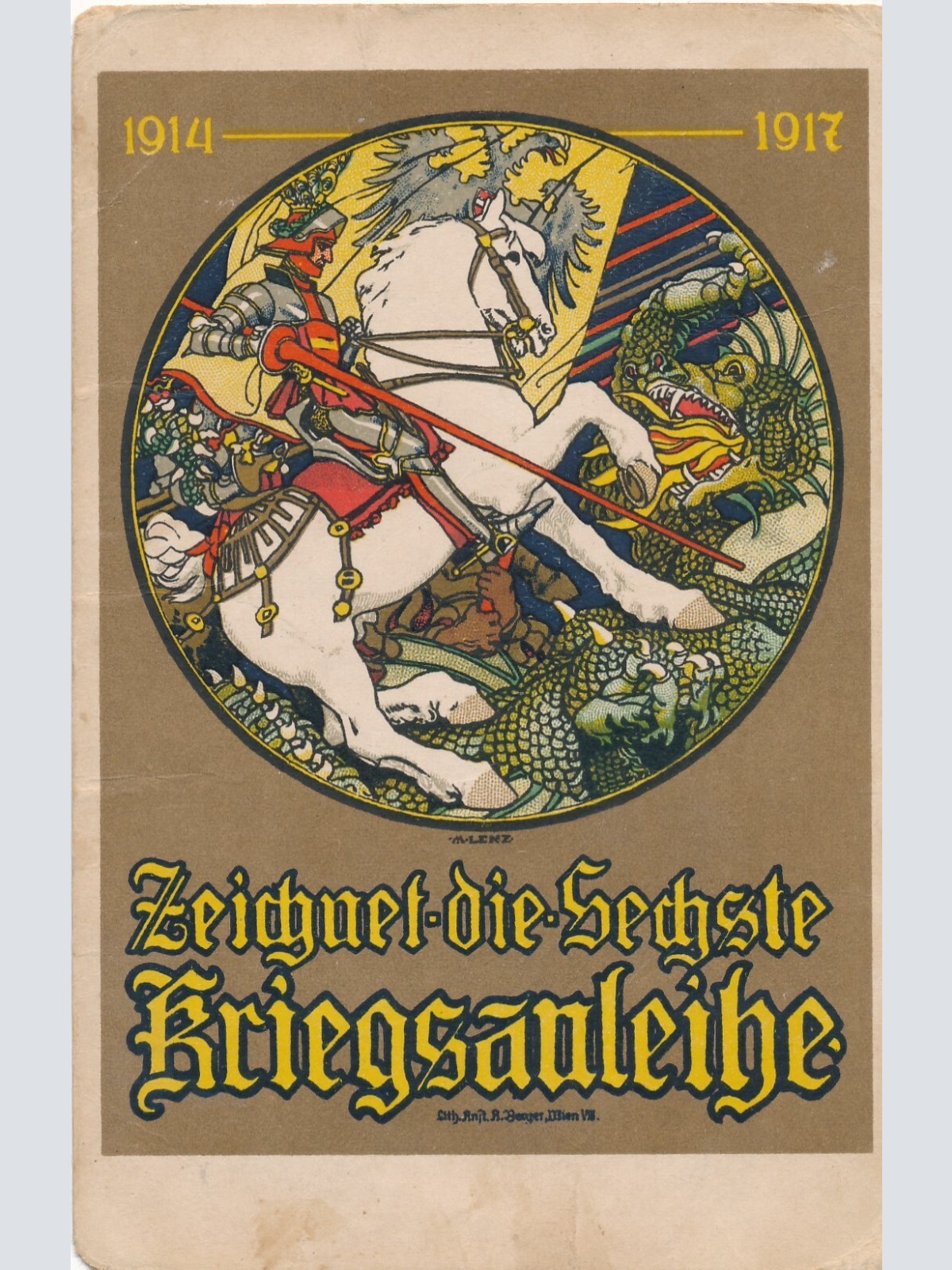AK Zeichnet die sechste Kriegsanleihe 1914 - 1917 Ansichtskarte (14003)