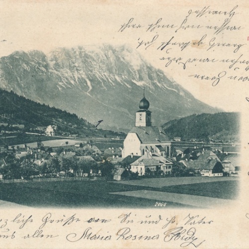 AK aus Gröbming mit dem Grimming Steiermark Ansichtskarte (14162)