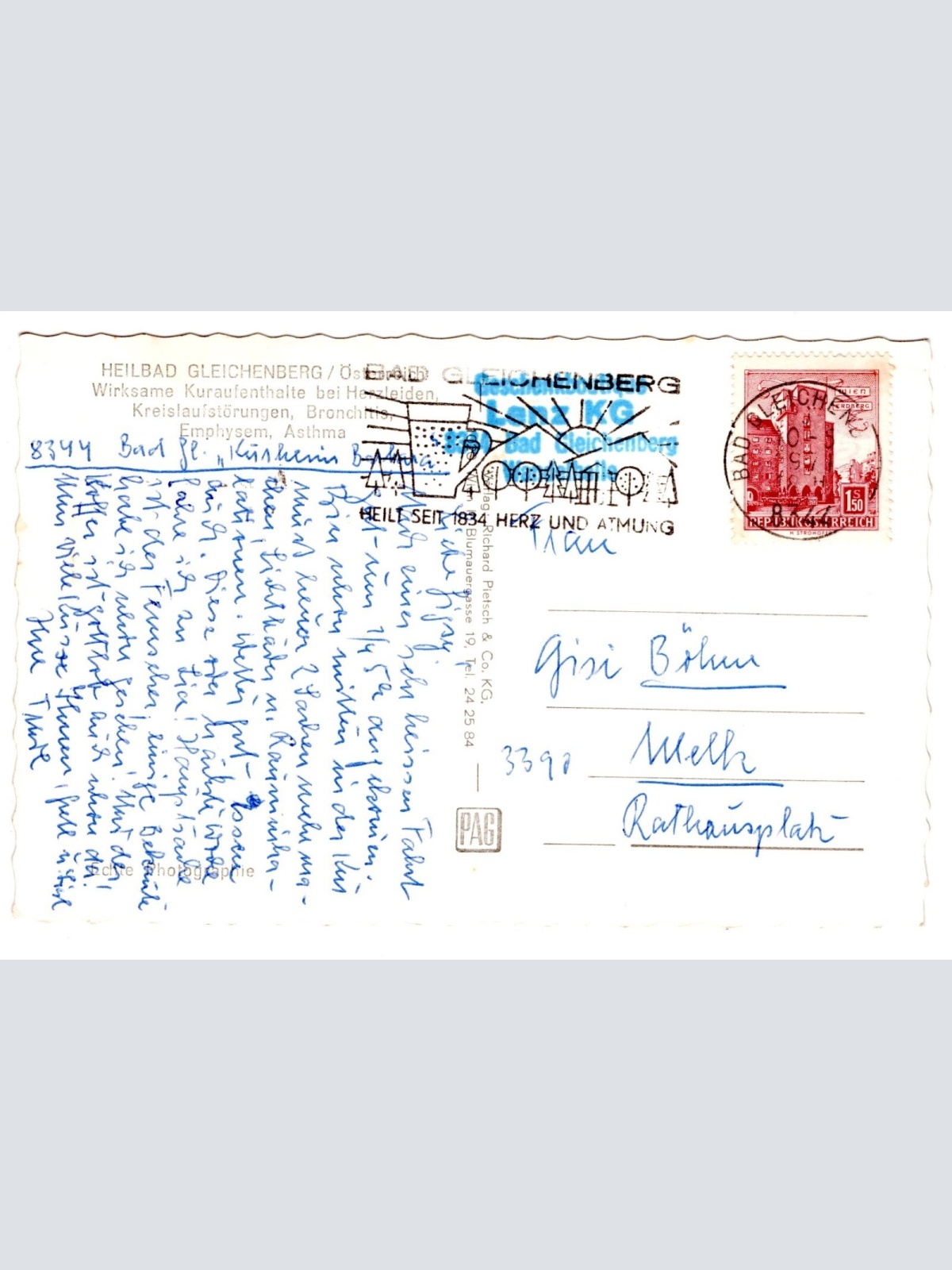 AK, Bad Gleichenberg, Steiermark, Ansichtskarte (S4829)