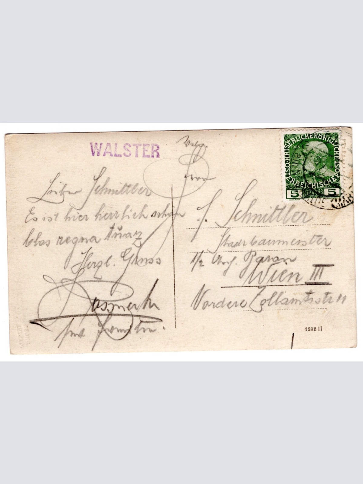 AK, Kaiserstandbild in der Walstern, Steiermark, Ansichtskarte (S4859)