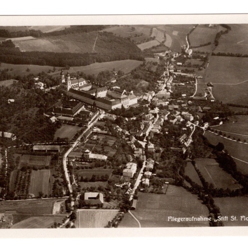 AK, Fliegeraufnahme, Stift St. Florian, Oberösterreich, Ansichtskarte (S4861)