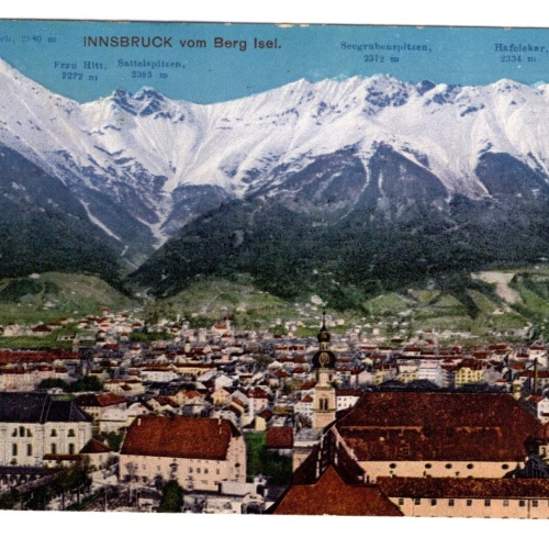 AK, Innsbruck vom Berg Isel, Tirol, Ansichtskarte (S4892)