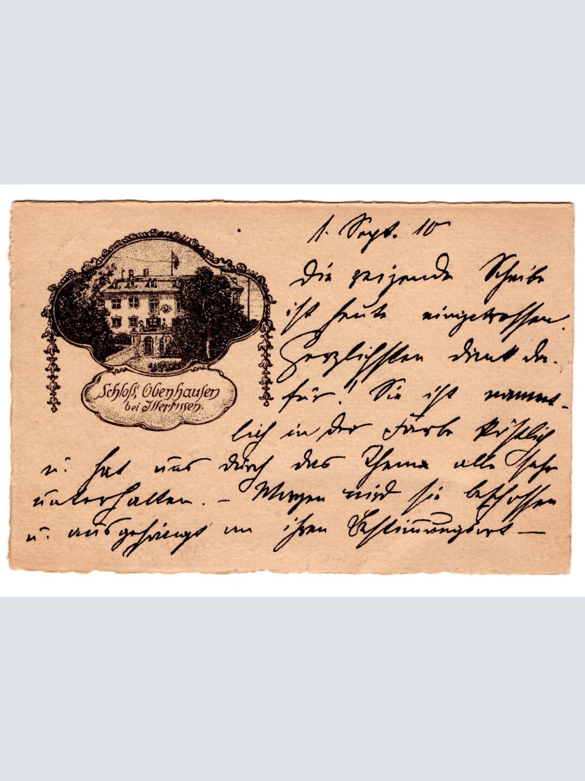 AK, Schloss Obenhausen bei Illertissen, Bayern, Ansichtskarte (S4900)