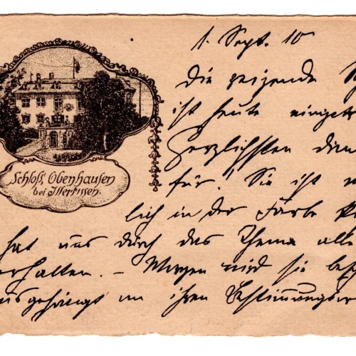 AK, Schloss Obenhausen bei Illertissen, Bayern, Ansichtskarte (S4900)