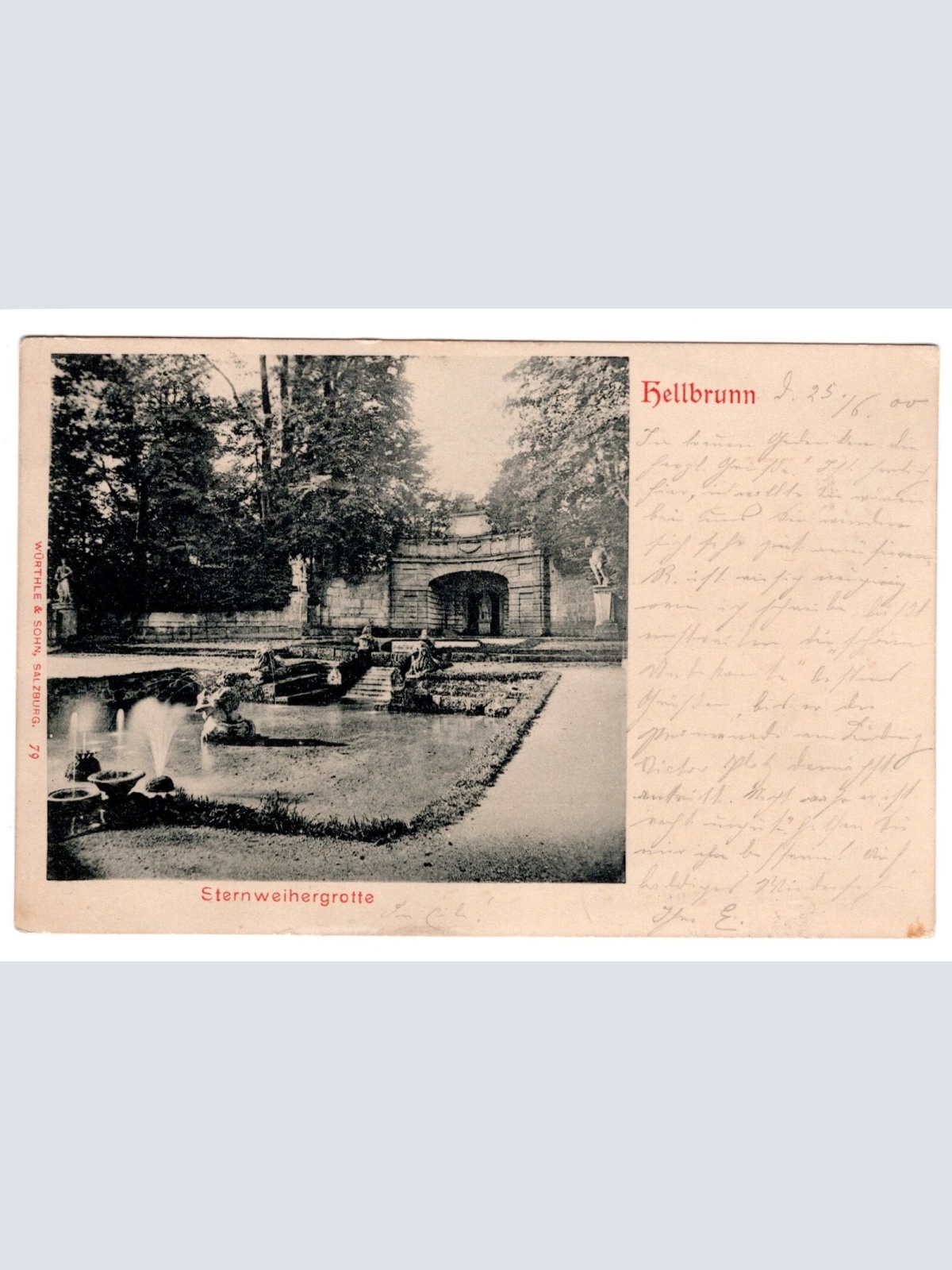 AK, Sternweihergrotte, Hellbrunn, Salzburg, Ansichtskarte (S4902)