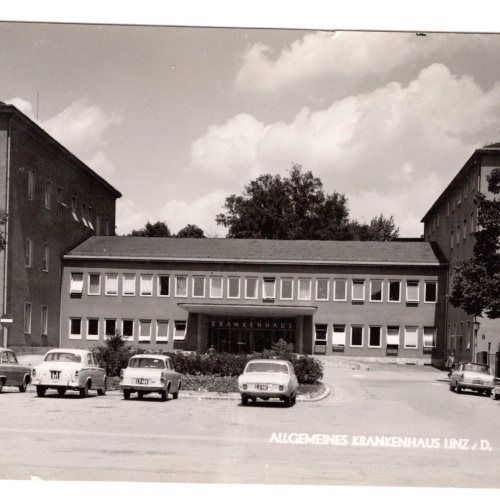 AK, Linz an der Donau, Allgem. Krankenhaus Oberösterreich, Ansichtskarte (S4950)