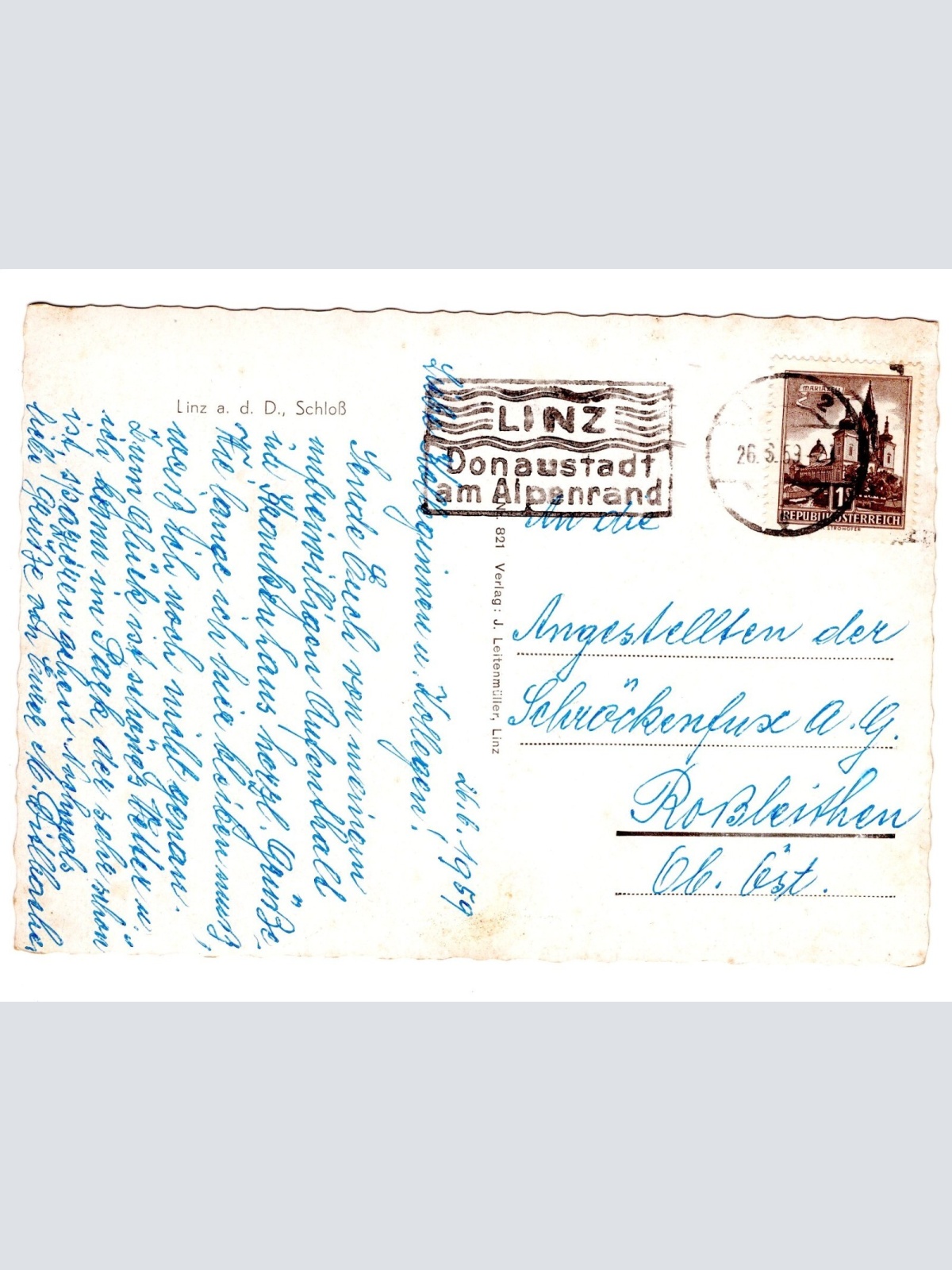 AK, Linz an der Donau, Schloss, Oberösterreich, Ansichtskarte (S4958)