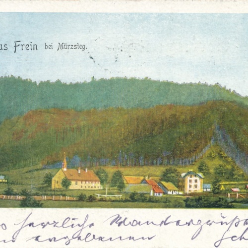 AK gruss aus Frein bei Mürzsteg Steiermark Ansichtskarte (14191)