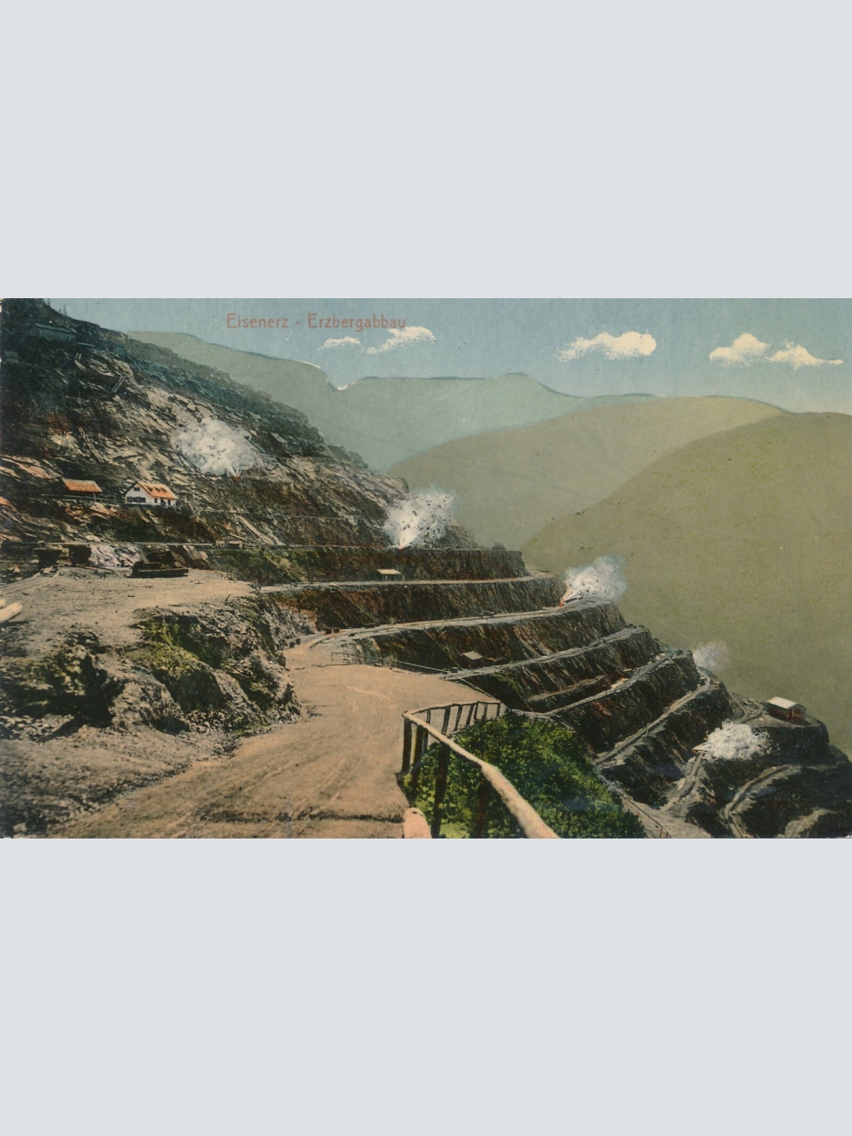 AK aus Eisenerz - Erzbergabbau Steiermark Ansichtskarte (14200)