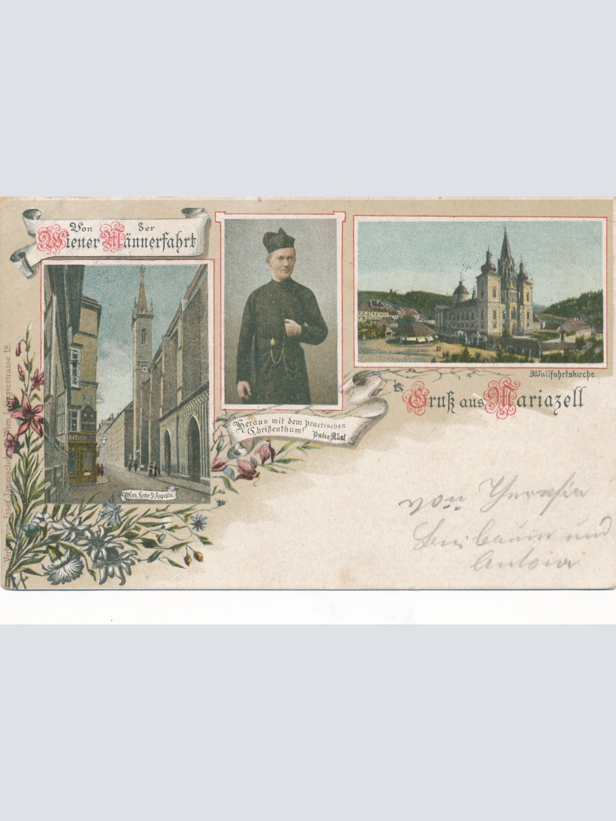 AK gruss aus Mariazell Steiermark Ansichtskarte (14227)