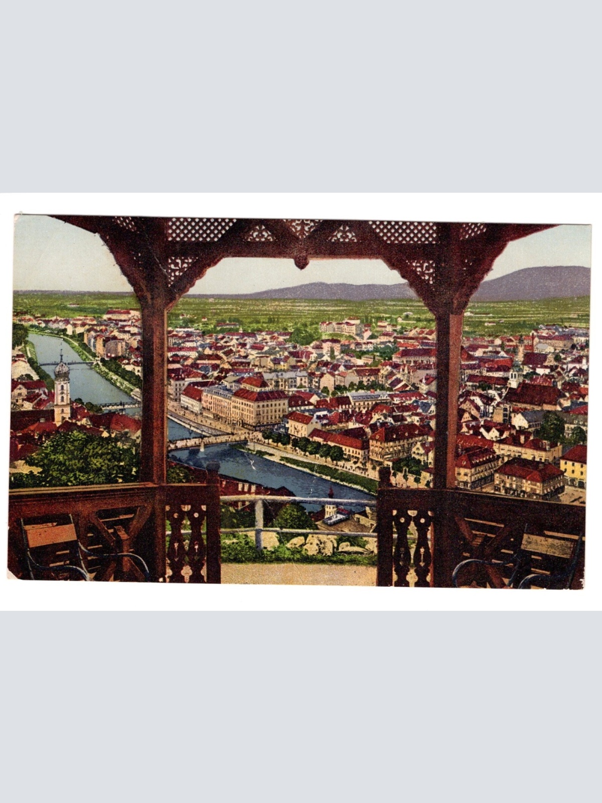 AK, Graz gegen Süden, Steiermark, Ansichtskarte (S4976)