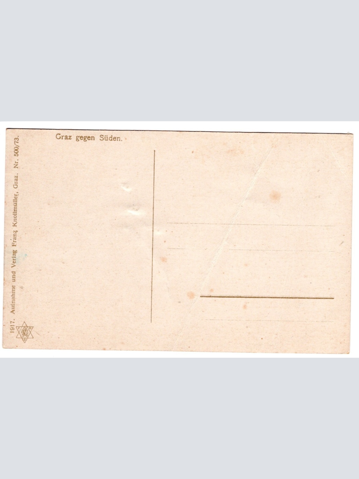 AK, Graz gegen Süden, Steiermark, Ansichtskarte (S4976)