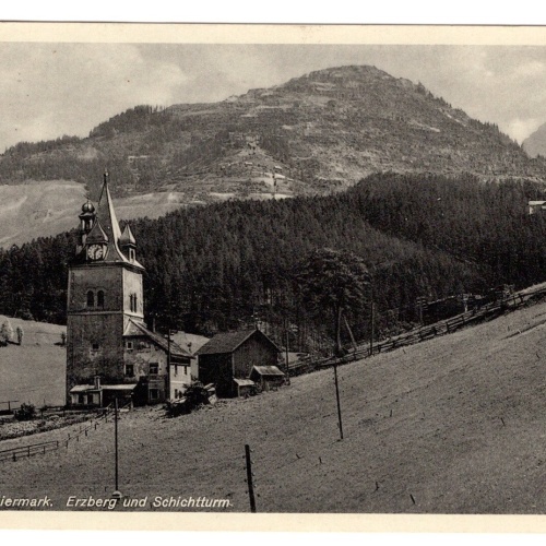 AK, Eisenerz, Erzberg und Schichtturm, Steiermark, Ansichtskarte (S4994)
