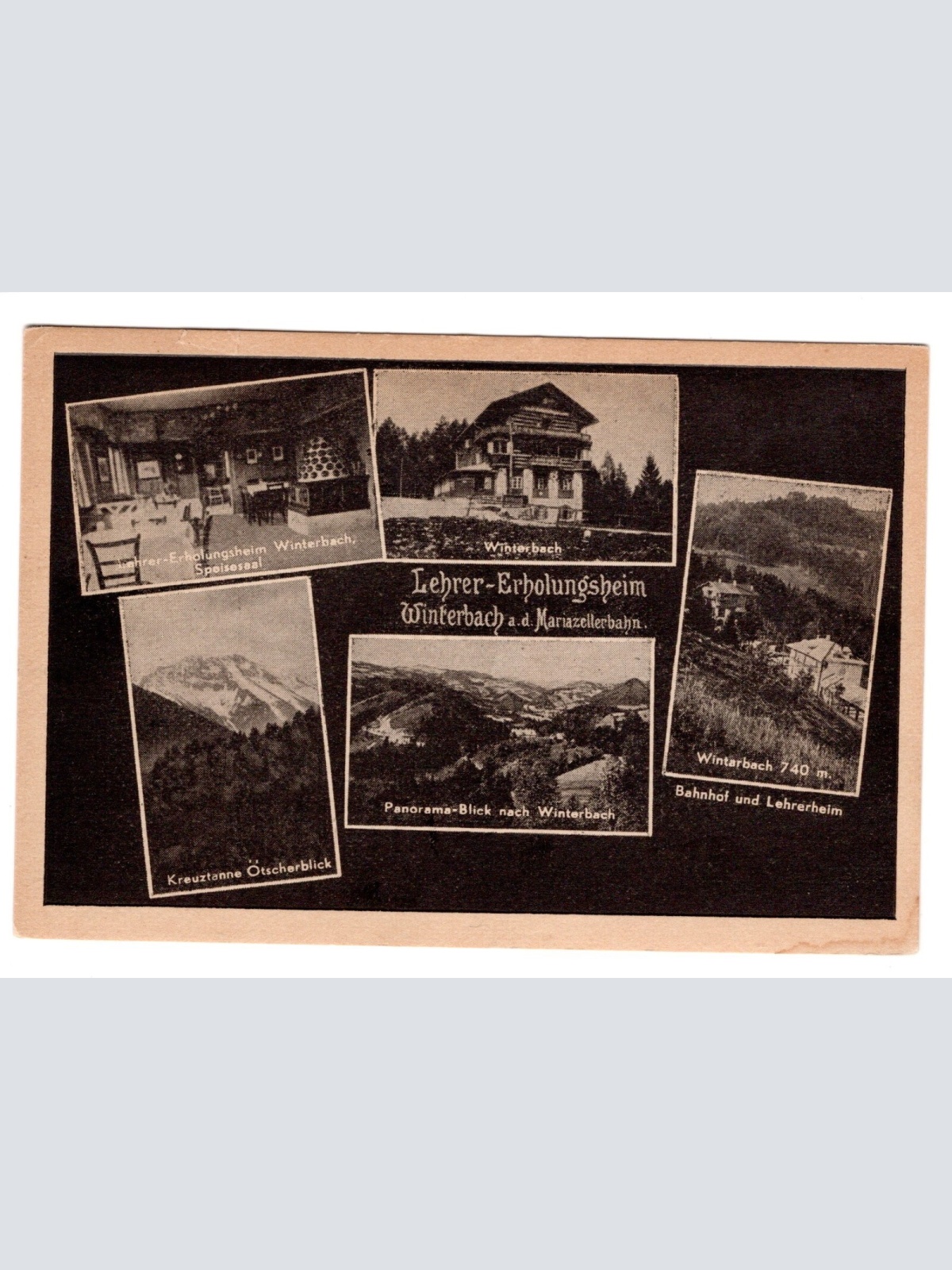 AK, Winterbach an der Mariazellerbahn, Steiermark, Ansichtskarte (S5081)