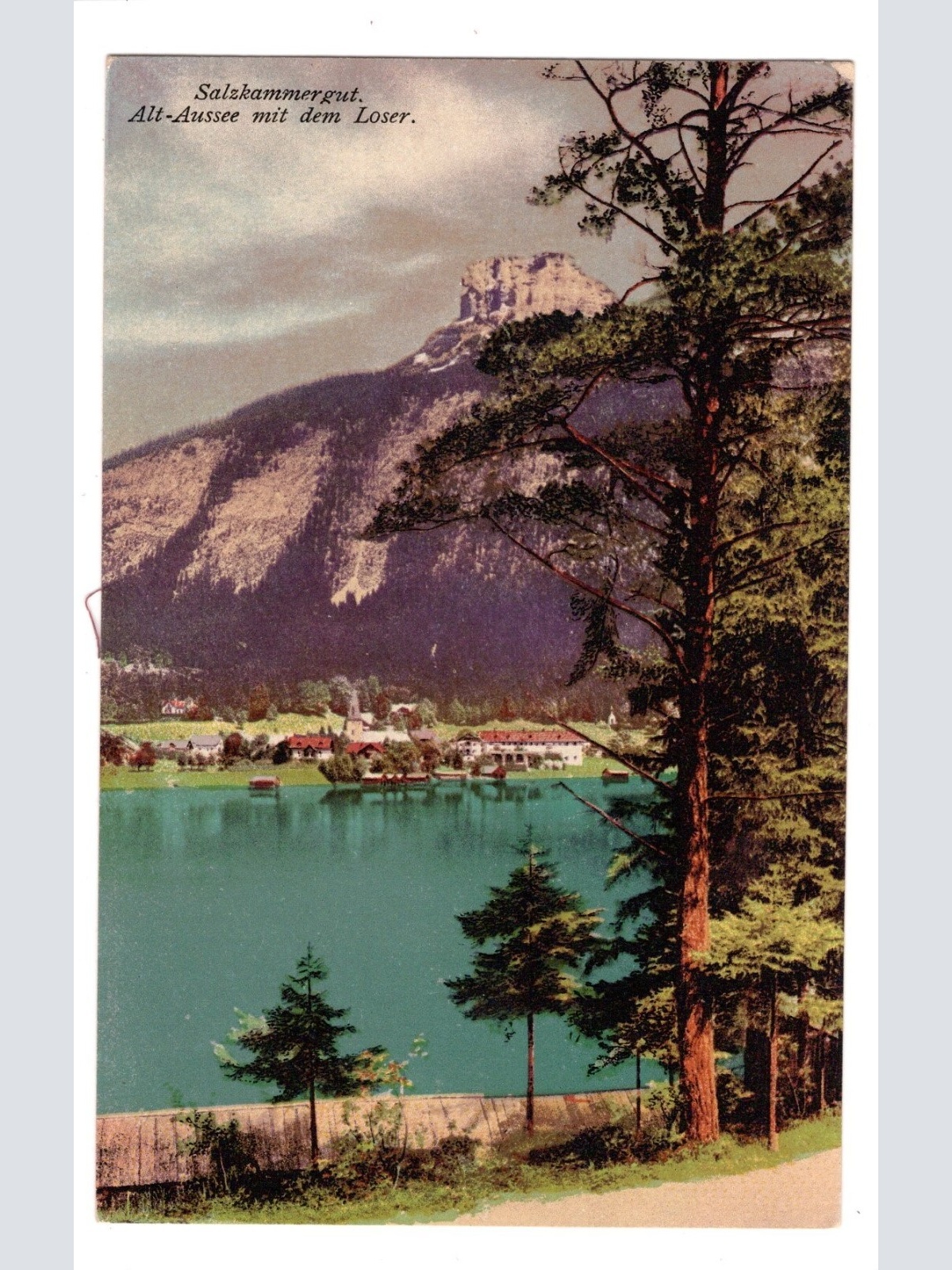 AK, Alt-Aussee mit dem Loser, Steiermark, Ansichtskarte (S5086)