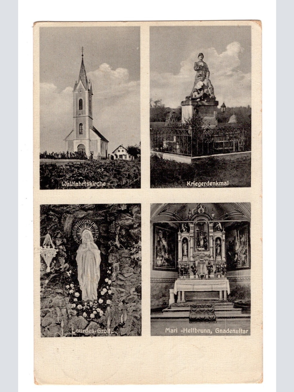 AK, Gnadenaltar, Kriegerdenkmal, Steiermark, Ansichtskarte (S5104)