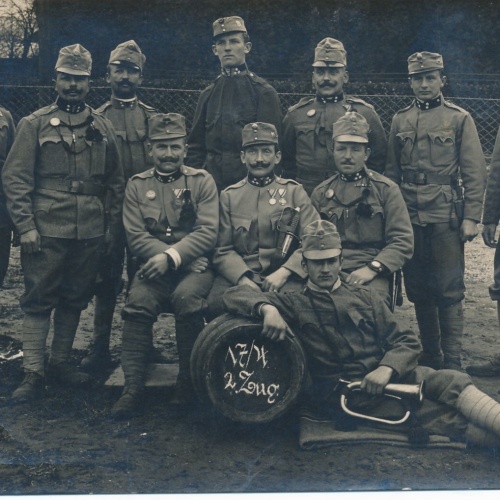 AK 17 / 4 II Zug Gruppenfoto Soldaten Kaiserjäger Militaria (14026)