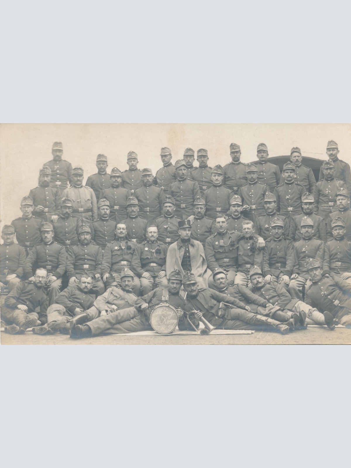 AK III Zug Komp J.R. 59 mit Offizier Militaria (14025)