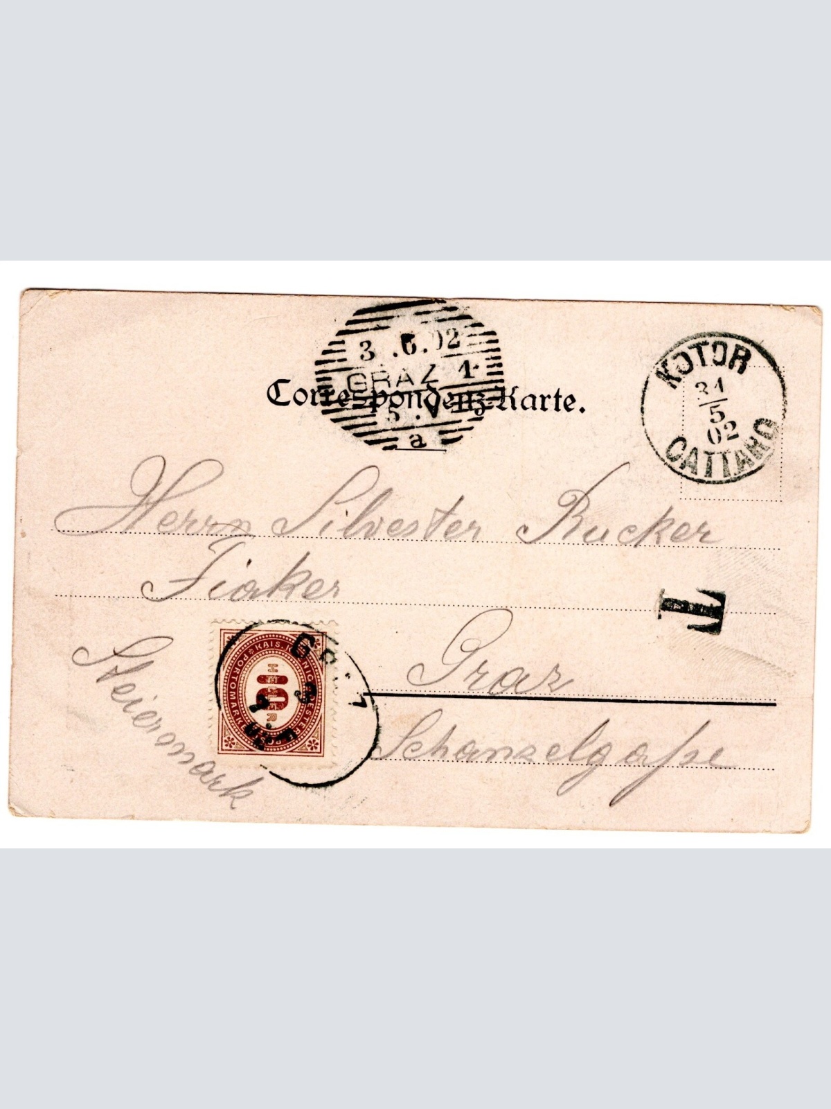 AK, Cattaro, Südseite, Montenegro, Ansichtskarte (S5149)