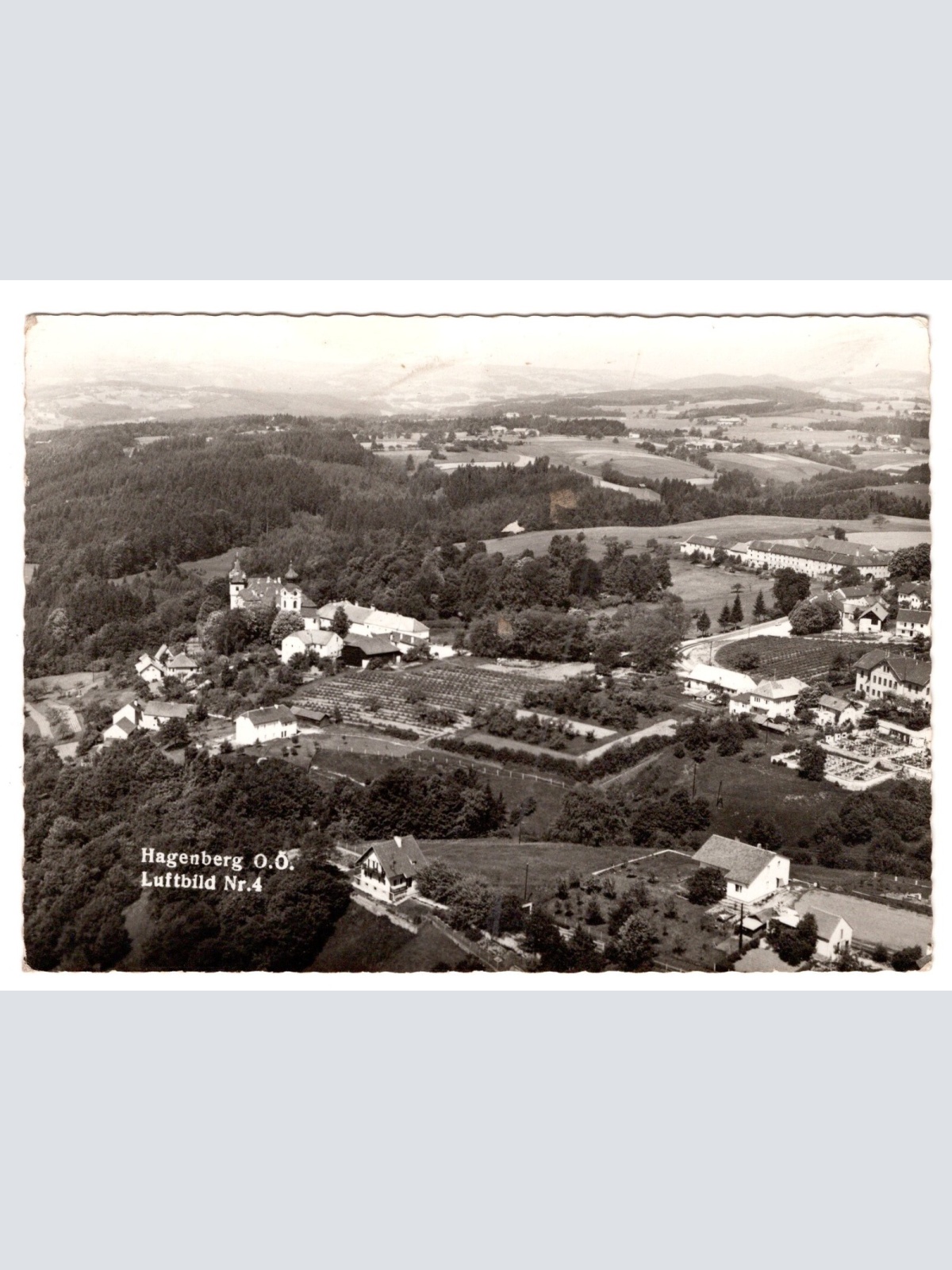 AK, Hagenberg, Luftbild Nr. 4, Oberösterreich, Ansichtskarte (S5160)