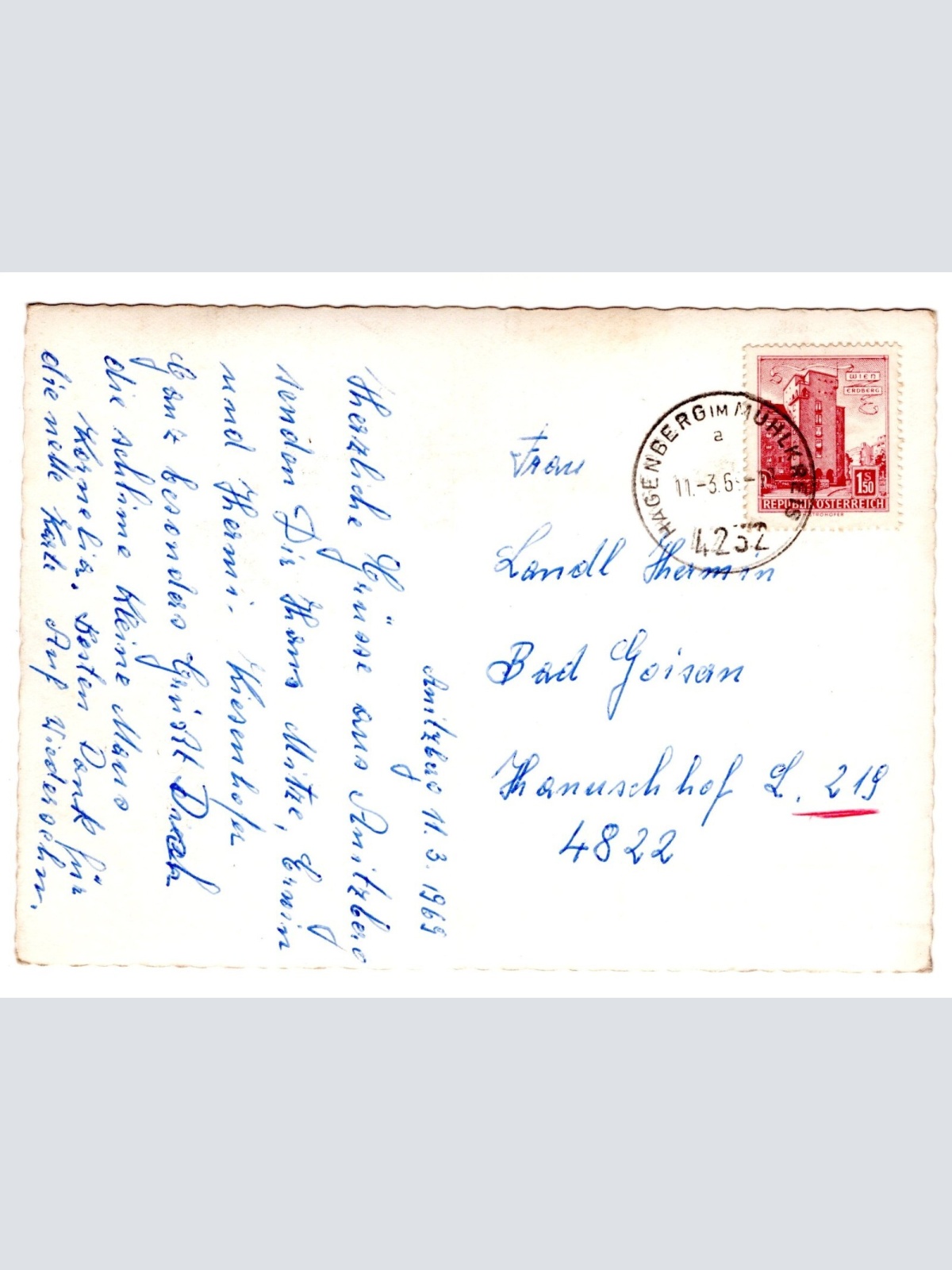 AK, Hagenberg, Luftbild Nr. 4, Oberösterreich, Ansichtskarte (S5160)