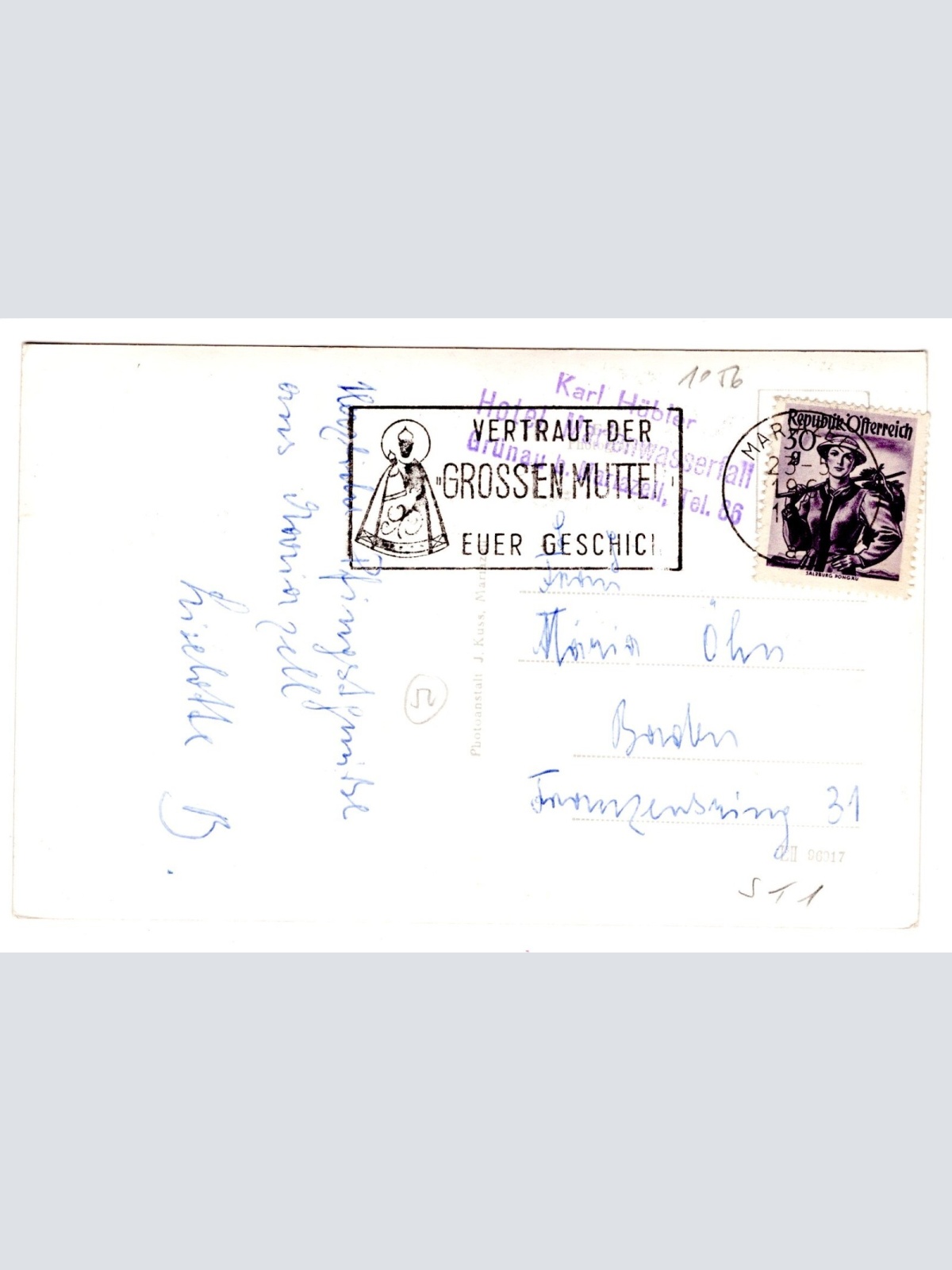 AK, Grünau bei Mariazell, Steiermark, Ansichtskarte (S5174)