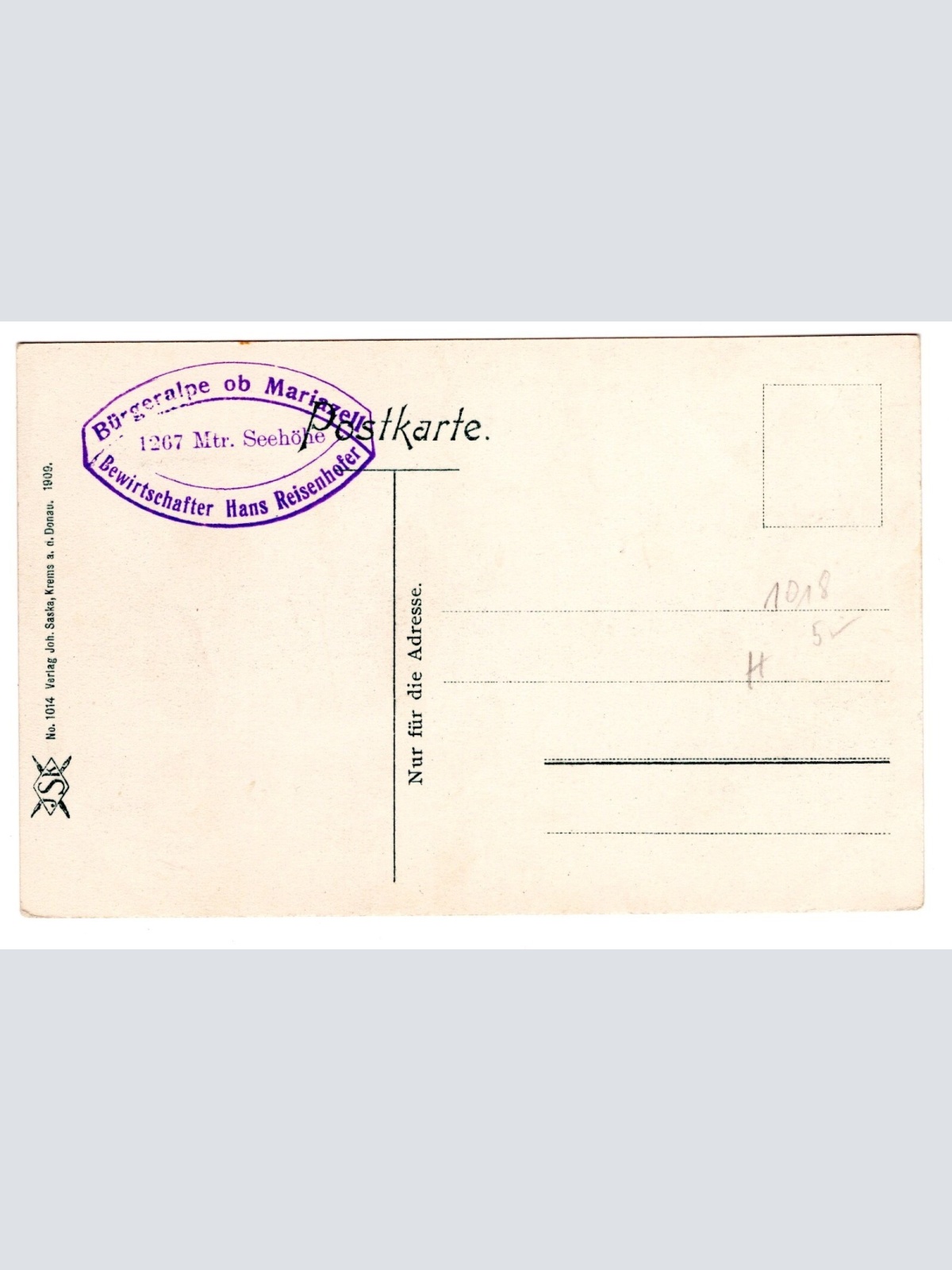 AK, Hans Reisenhofers Almwirtshaus, Mariazell, Steiermark, Ansichtskarte (S5178)