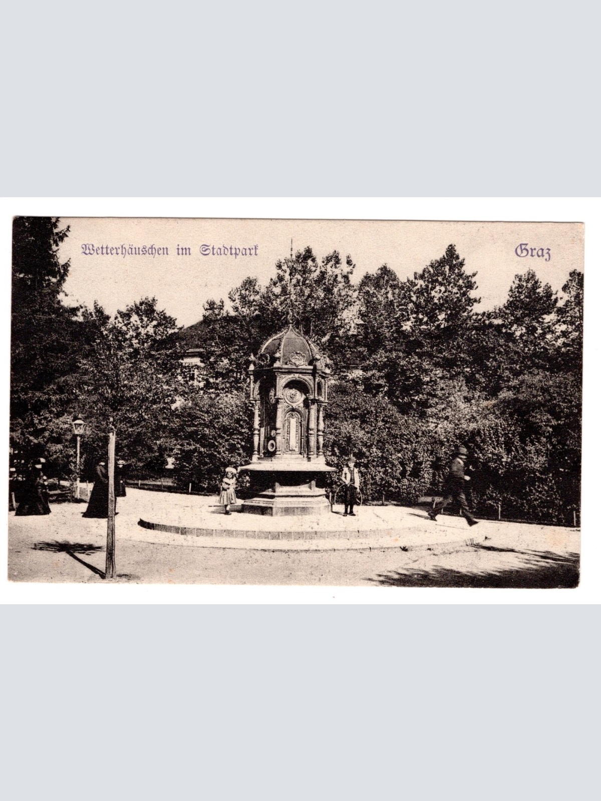 AK, Graz, Wetterhäuschen im Stadtpark, Steiermark, Ansichtskarte (S5179)