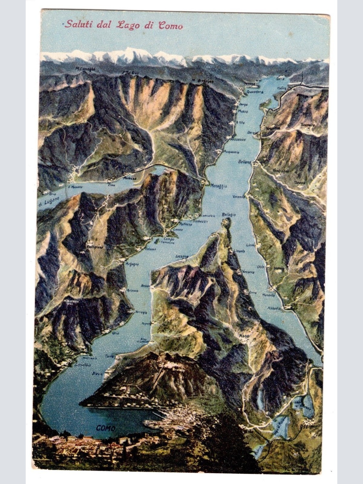 AK, Lago di Como, Italien, Ansichtskarte (S5230)