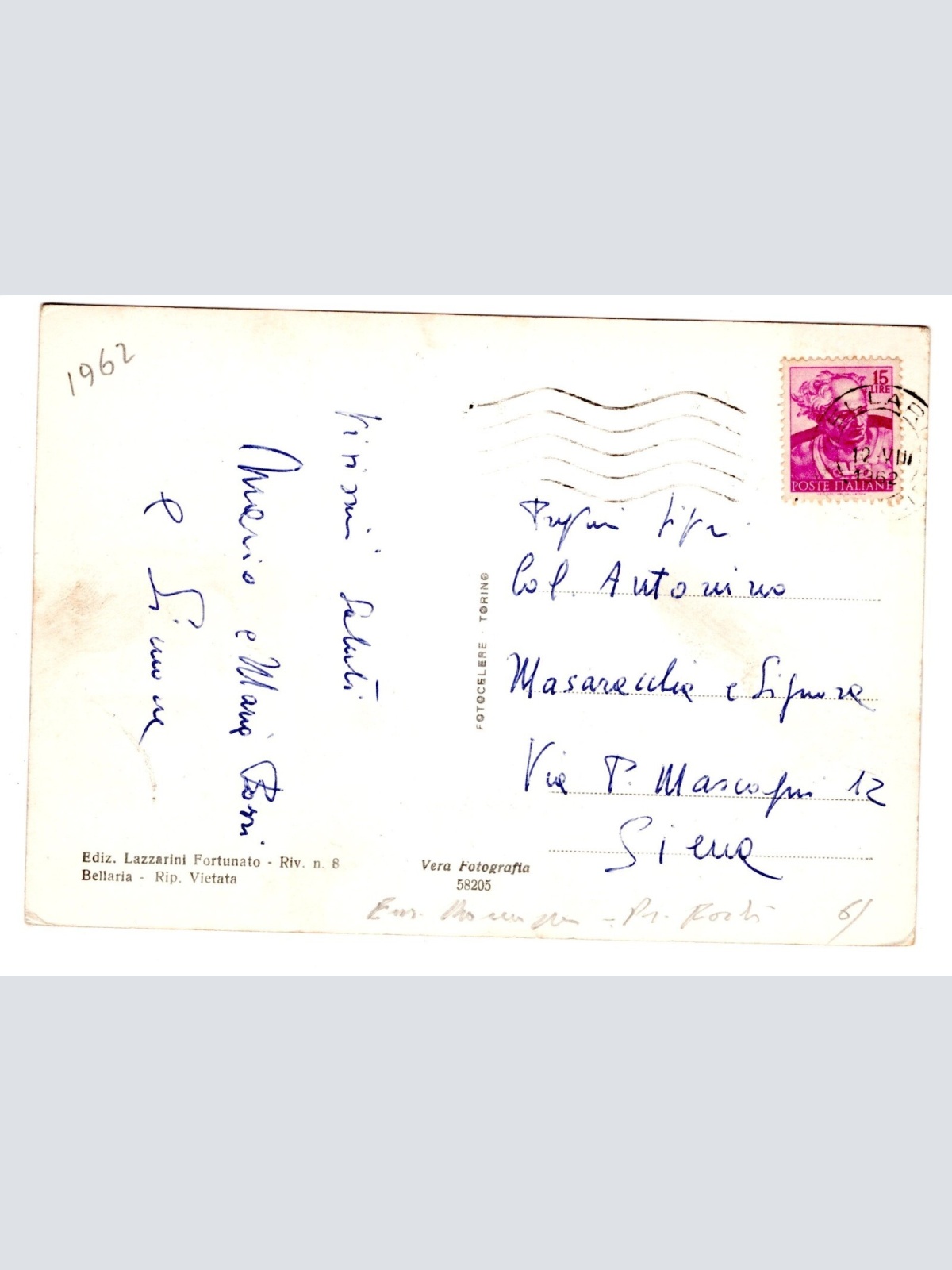 AK, Bellaria, Italien, Ansichtskarte (S5249)