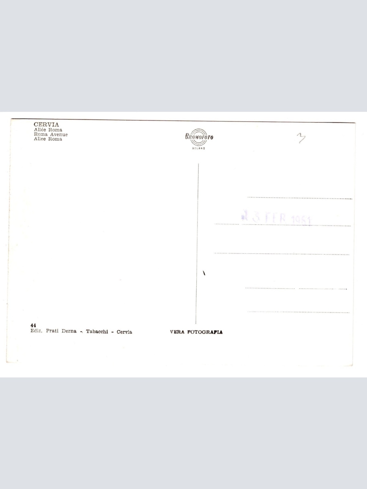 AK, Cervia, Viale Roma, Italien, Ansichtskarte (S5260)