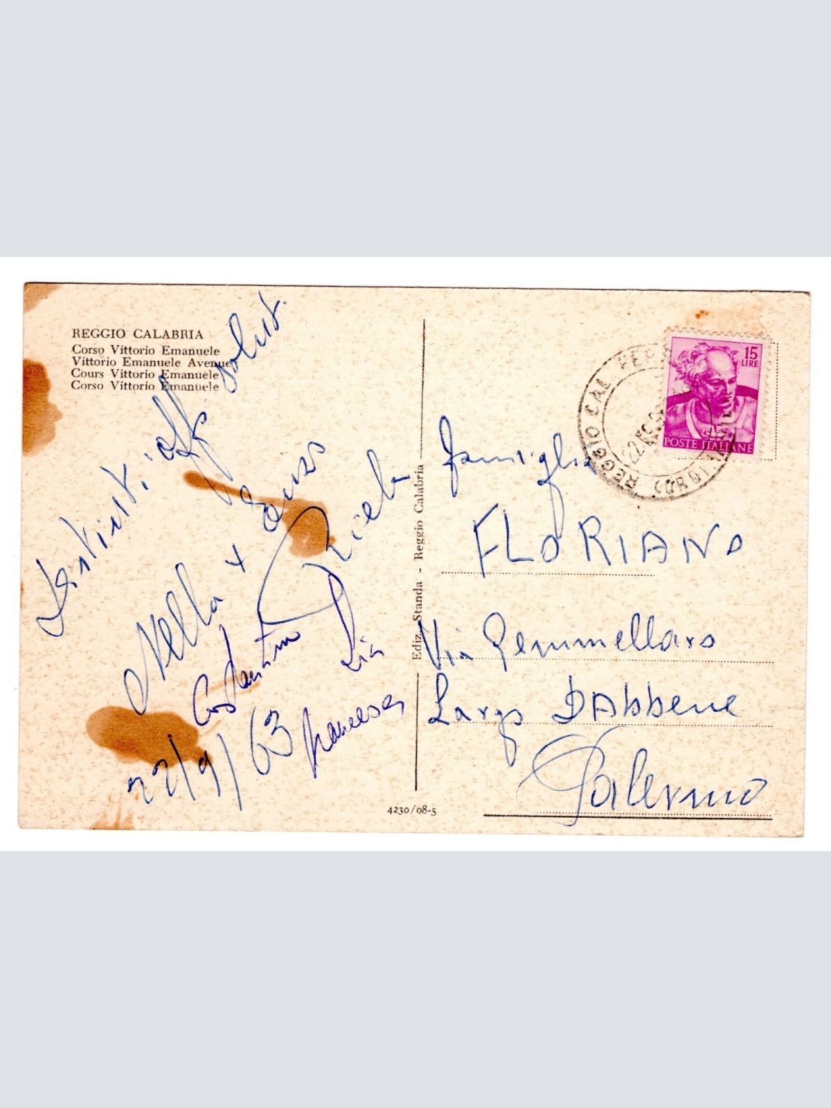 AK, Reggio Calabria, Ansichtskarte (S5264)