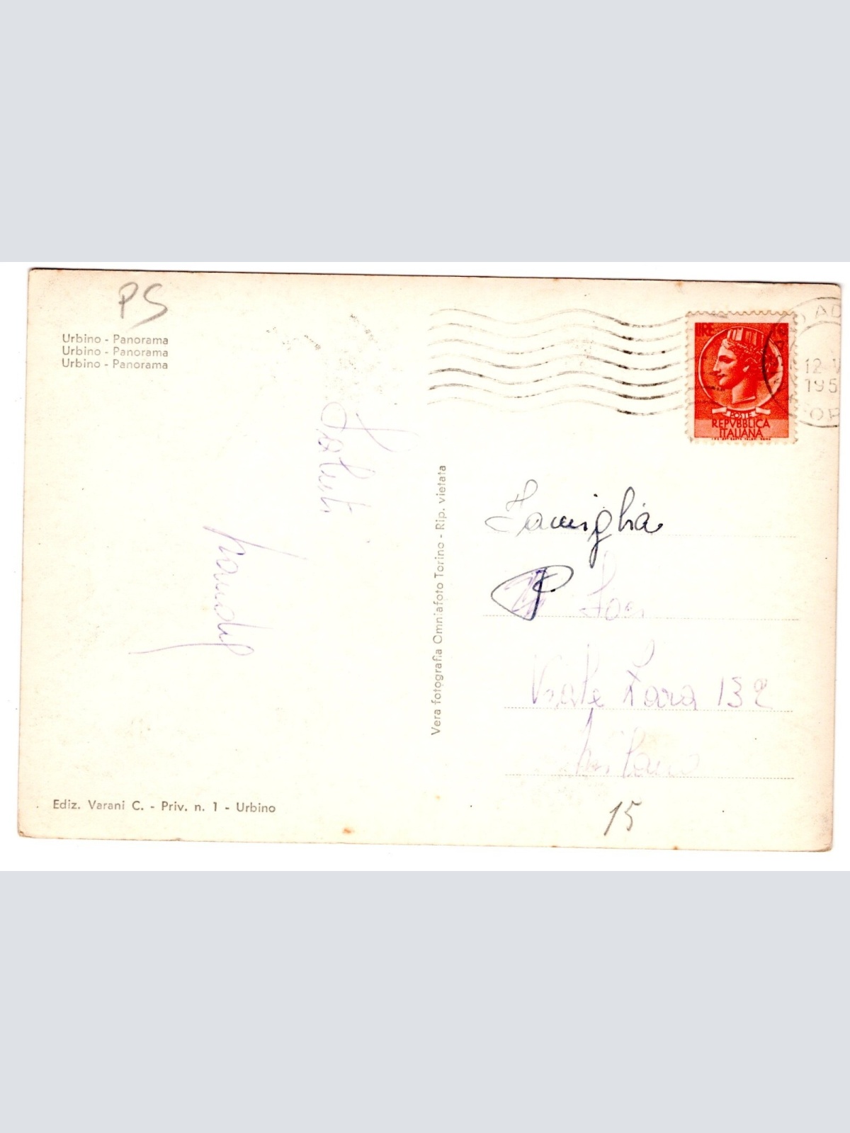 AK, Urbino, Italien, Ansichtskarte (S5286)