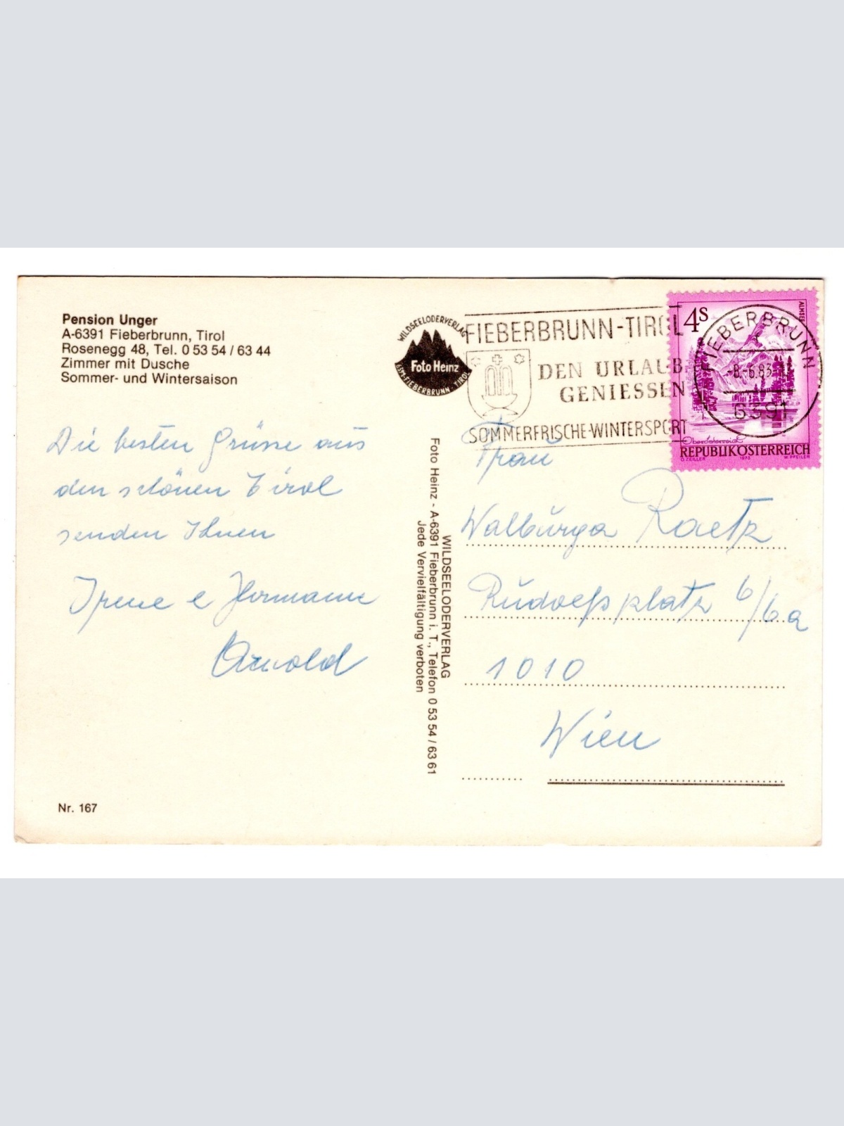 AK, Fieberbrunn, Tirol, Ansichtskarte (S5303)