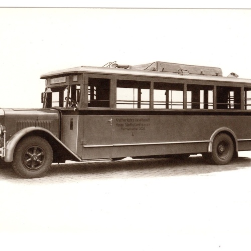 AK, Autobus, Henschel 4D4, Ansichtskarte (S5308)