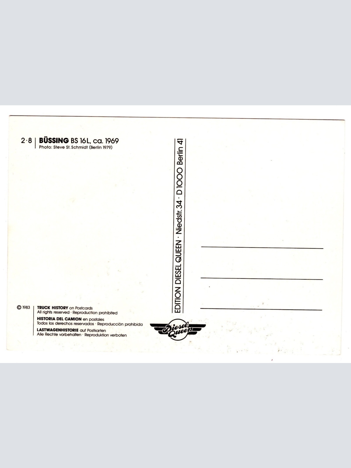 AK, LKW Büssing BS 16L, Ansichtskarte (S5318)