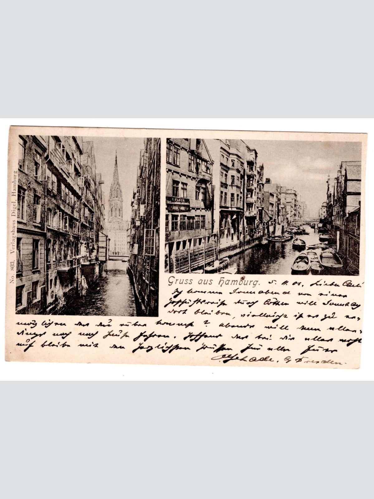 AK, Gruß aus Hamburg, Ansichtskarte (S5382)