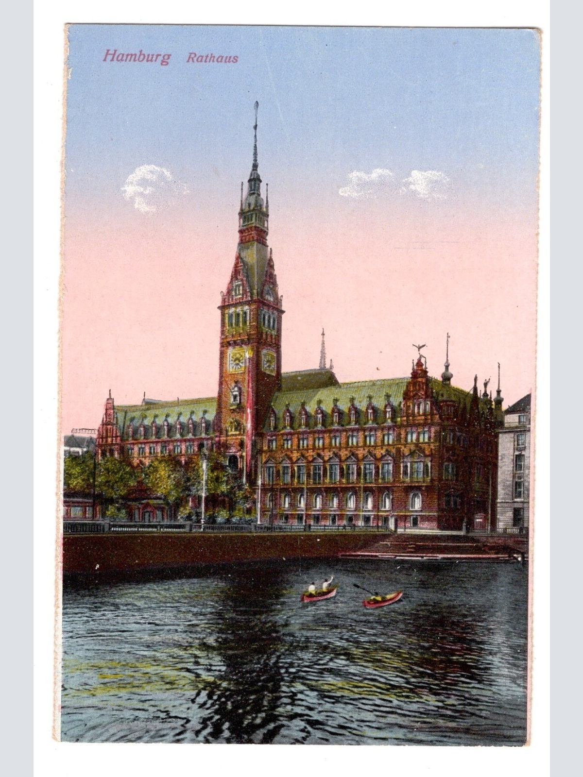 AK, Hamburg, Rathaus, Ansichtskarte (S5383)