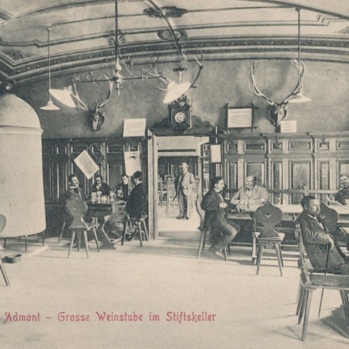AK aus Admont Grosse Weinstube im Stiftskeller Ansichtskarte (14105)