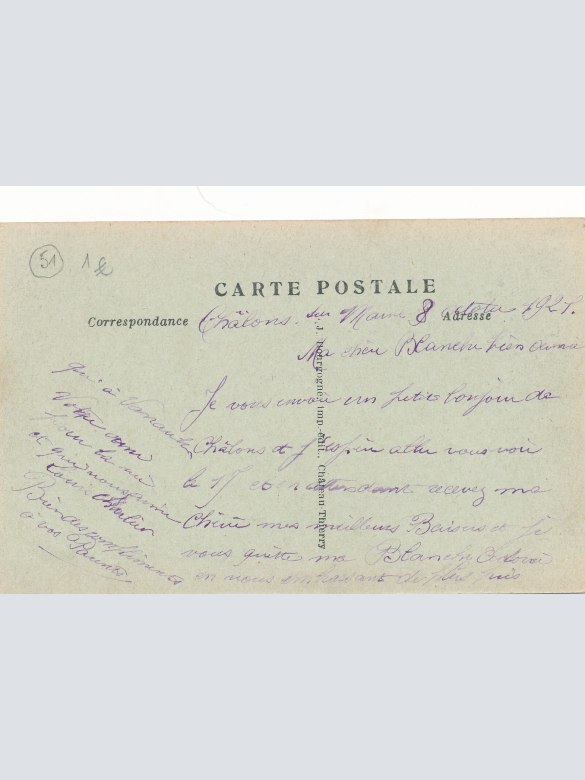 AK aus Chalons sur Marne Frankreich Ansichtskarte (14094)