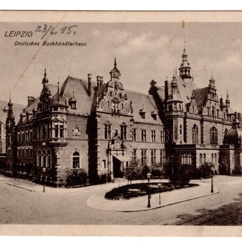 AK, Leipzig, Sachsen, Deutsches Buchhändlerhaus, Ansichtskarte (S5396)