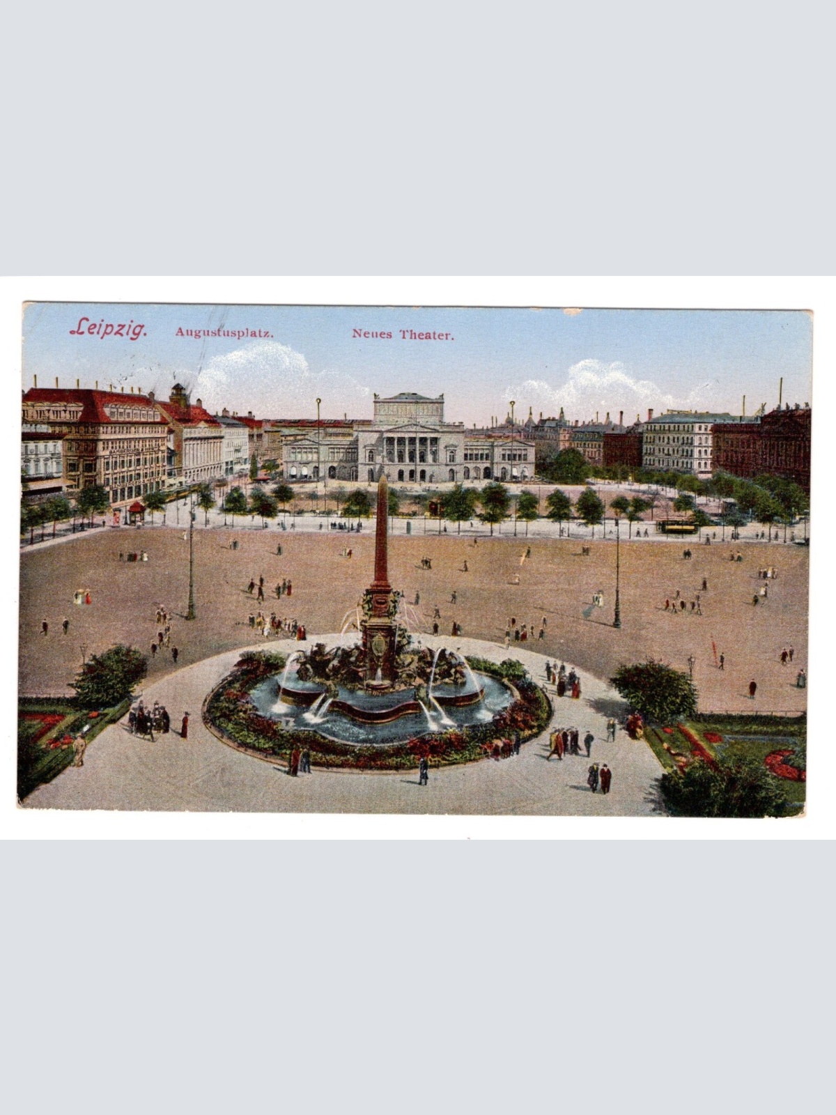 AK, Leipzig, Sachsen, Augustusplatz, Ansichtskarte (S5398)