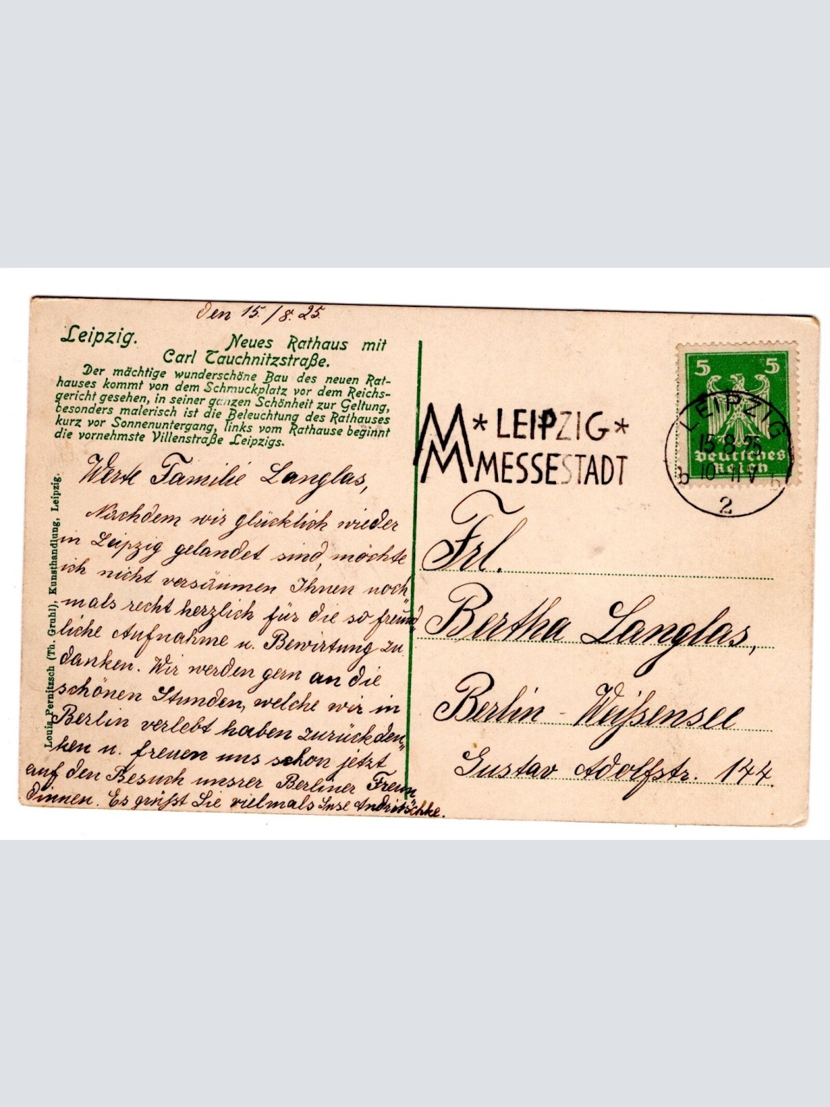 AK, Leipzig, Sachsen, Neues Rathaus, Ansichtskarte (S5402)